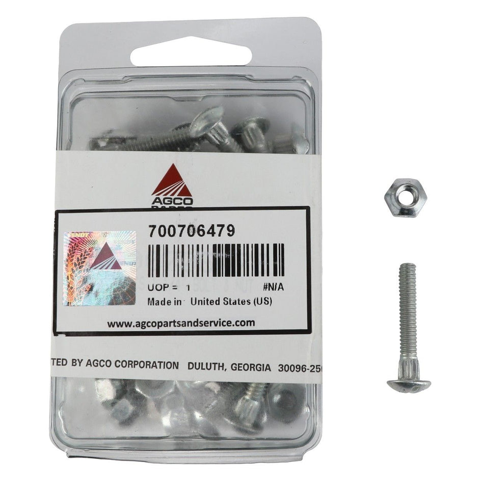 Bolts/Nuts Kit, 25.4mm, PKT 25